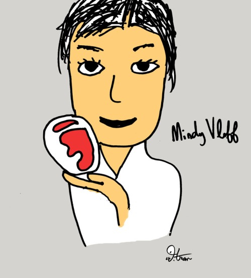A cartoon of me from Donny Tran (yes, I know it says Vloff instead of Lvoff, but I still love it)