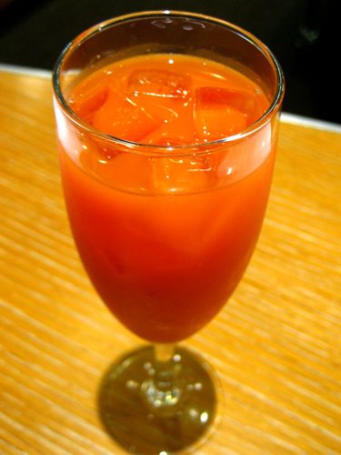 my last "meal" before jumping the juice ship