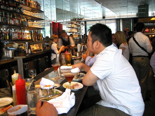 Nick Wong, sharing my bar bench with me