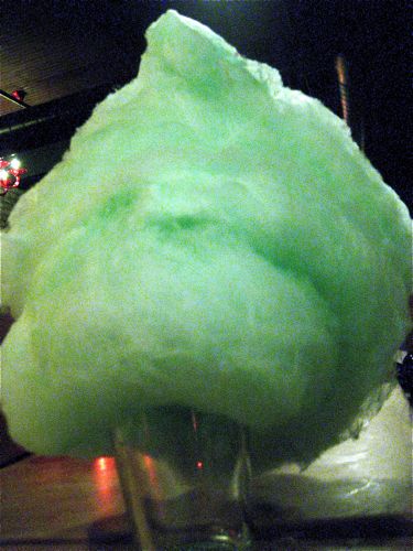 Oh, and they brought a massive cotton candy mountain to each table that had a nice surprise of little pop rocks speckled throughout.  Chris and I picked the pop rocks out like monkeys grooming our cotton-candy-monkey-baby.