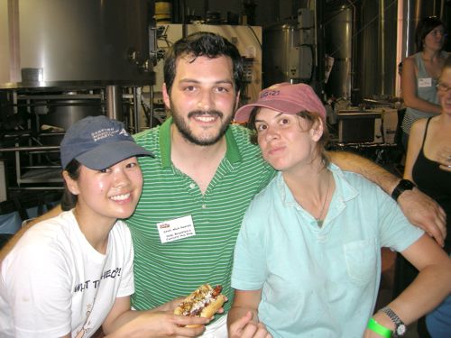 Me, Nick, & Taylor sharing the cotija & corn dog love