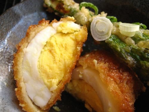 Busan egg This is what a deep-fried half egg looks like